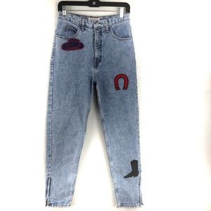 Vintage Guess Jeans High Waist Western Patches